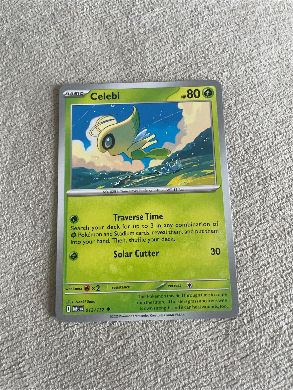 Celebi Pokémon Card